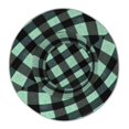 thumbnail image 6 of Fisherman Hat 22.8×5.9in Skin-Friendly Lightweight Breathable Folding Reflective Double Face For Daily Travel Business Camping Paleturquoise Buffalo Plaid Check Tartan Scotland_1, 6 of 8