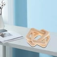 thumbnail image 3 of KYAIGUO Wooden Chain Link Decor, Hand Carved Wooden Decorative 3 Link Decor Chain for Family for Coffee Table Office Decor, 3 of 7