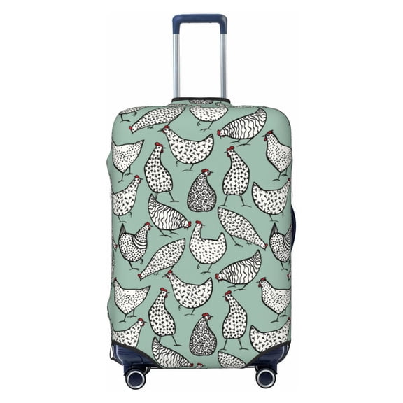 Xecao Retro Rooster4 print Elastic Luggage Cover, with double-sided print , is perfect for travel, business, and daily use