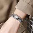 thumbnail image 3 of Reloj de pulsera con diamantes de imitación para mujer, esfera cuadrada, clásico, informal, formal, con movimiento de cuarzo, accesorios de joyería, 3 of 7