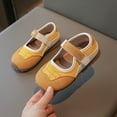 thumbnail image 5 of Staki Toddler Shoes Girl Girls Dress Shoes Patent Ballerina Flats Toddler Little Big Kid Mary Jane Low Heels Shoes(Yellow,8 Toddler), 5 of 7