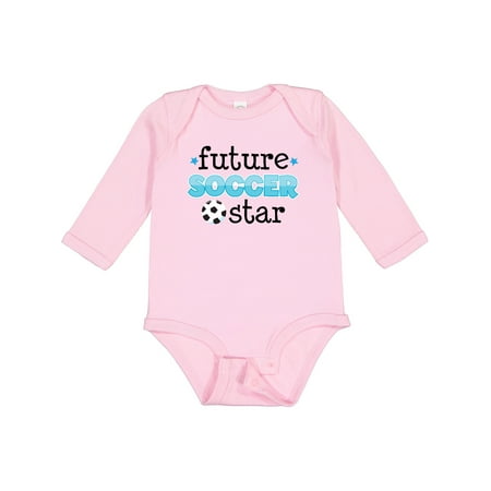 

Inktastic Future Soccer Star Gift Baby Boy Long Sleeve Bodysuit