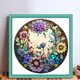 thumbnail image 2 of Kit Punto Cruz Con Flores Impresas 18CT Hilo Algodón Ecológico Bordado 30x30cm, 2 of 9