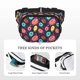 thumbnail image 5 of Fotbe Donuts1 Cangurera Cuadrada con Estampado de Doble Capa, Bolsa de Cintura Ajustable Mini para Hombres y Mujeres, 5 of 9