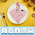 thumbnail image 6 of WERPE Flamingo Cloth Napkin Reusable Gift - Premium Polyester Material 6 PCS, 6 of 7