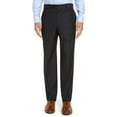thumbnail image 5 of Luciano Natazzi Men's Modern Fit Two Button Faint Tone On Tone Stripe Suit Black Tone On Tone, 5 of 5