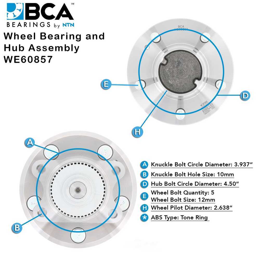 Bca We60857 Hub Assembly