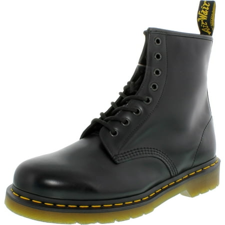 Dr. Martens Men's 1460 8-Eye Smooth Black Ankle-High Leather Boot - 10M
