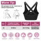 thumbnail image 2 of Ropa interior deportiva para niñas, ropa interior deportiva con cordones cruzados, ropa interior de yoga de sujeción media con copas desmontables, se adapta a la parte inferior del busto de, 2 of 5