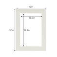 thumbnail image 3 of Grey Acid Free 16x20 Picture Frame Mats with White Core Bevel Cut for 13x19 Pictures - Fits 16x20, 3 of 4