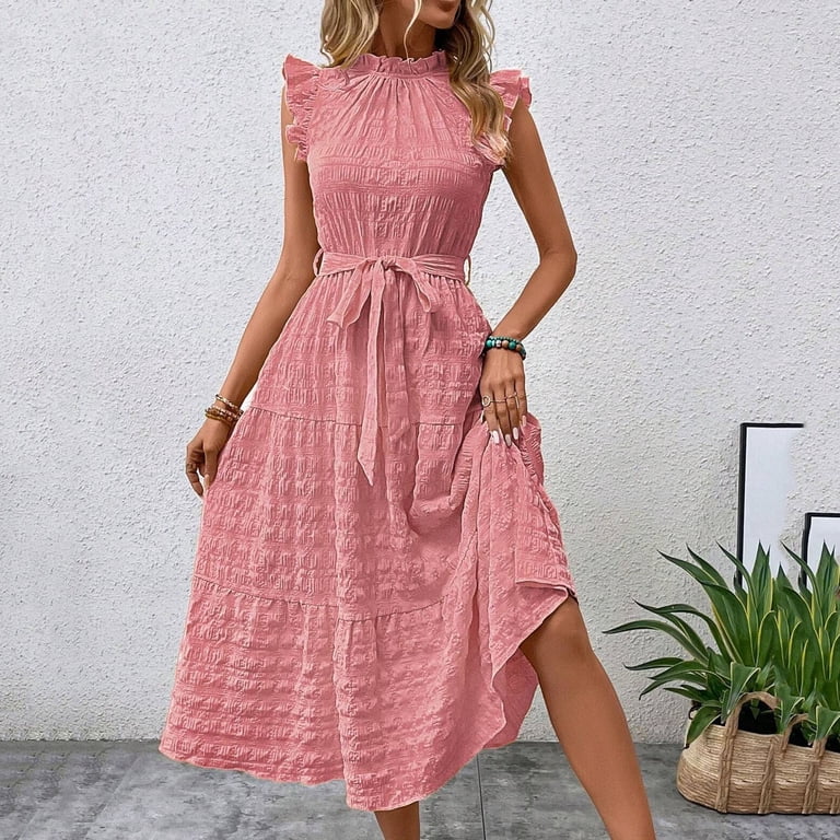 strapless open back dress Alvin Maxi Dress Pink Boho – Augustine