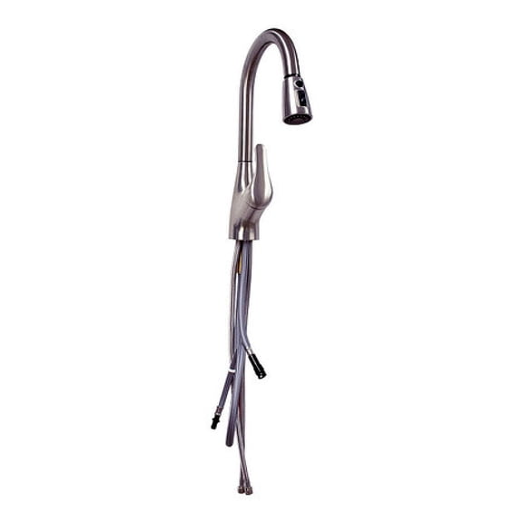 EZ-FLO 10389 Kitchen Faucet with High Arc Pull-Down Spray, One-Handle, Brush Nickel