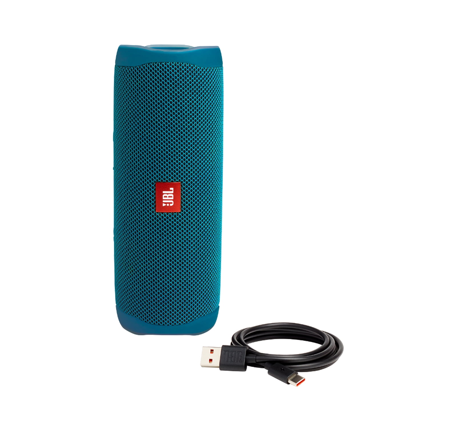 Open Box JBL Flip 5 ECO Blue Portable Bluetooth Speaker Open Box JBL Flip 5 ECO Blue Portable Bluetooth Speaker