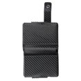 thumbnail image 3 of Cartera de moda con doble tarjetero anti RFID para tarjetas de crédito y DNI (estampado de cocodrilo negro), 3 of 9