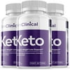 (3 Pack) Trim Clinical Keto - Supplement for Weight Loss - Energy & Focus Boosting Dietary Supplements for Weight Management & Metabolism - Advanced Fat Burn Raspberry Ketones Pills - 180 Capsules