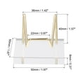 thumbnail image 2 of Uxcell 2" x 2" x 1.5" Acrylic Display Stands, Display Easel Holder Metal Arm Style 1, Clear, 2 of 6