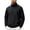 Black, variant on Men's Lightweight Jackets Quarter Zip Windbreaker Pullover Tops With Pockets for Hiking Outgoing M