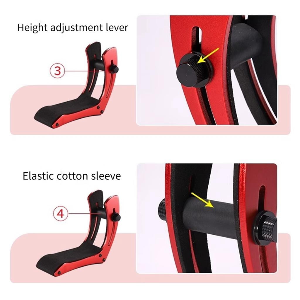 Yihuala Professional Electric Guitar Lap Aluminum Alloy Guitar Legs Holder with Soft Padding For Instrument Protections