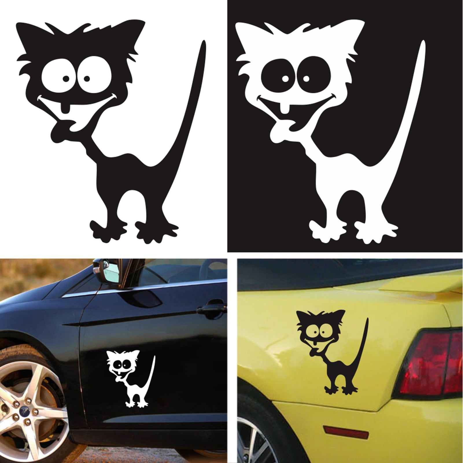 1x PET Novelty Motorcycle Reflective Stickers Universal Auto Cars Fashion Decor 
