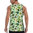 thumbnail image 3 of Xecao Green Avocado (2) Men's Tank Top Workout Quick Dry Sleeveless Gym Jogging Muscle Shirts Summer Swim Beach Tops, 3 of 9