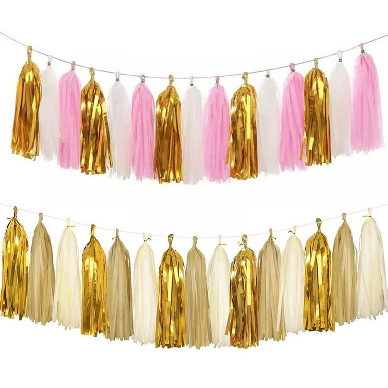 Tassel Streamers Party Decorations Tissue Paper Tassels Banner, Hanging  Decoration Boy Birthday Backdrop Decor - Style 2 