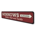 thumbnail image 4 of Minnows Novelty Sign, Metal Wall Decor - 4x18 inches, 4 of 4