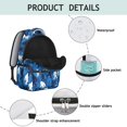 thumbnail image 4 of Bigfoot and Camouflage Blue Pattern Backpack for School, Cute School Bag with Adjustable Shoulder Straps and Padded Back, 15.3"x11"x7.1", 4 of 5