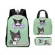 thumbnail image 1 of New cartoon Kuromi school bag three-piece set for primary and secondary school students, 1 of 1
