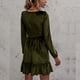 thumbnail image 4 of Deep V Neck Dress Swing Dress French Style Polyester Fiber High Waist  for Travel ANGGREK Otros, 4 of 7