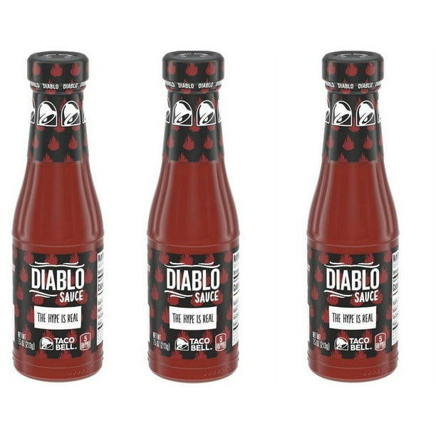 Taco Bell Diablo hot sauce Signature Taco Bell hot spicy sauce 7.5oz