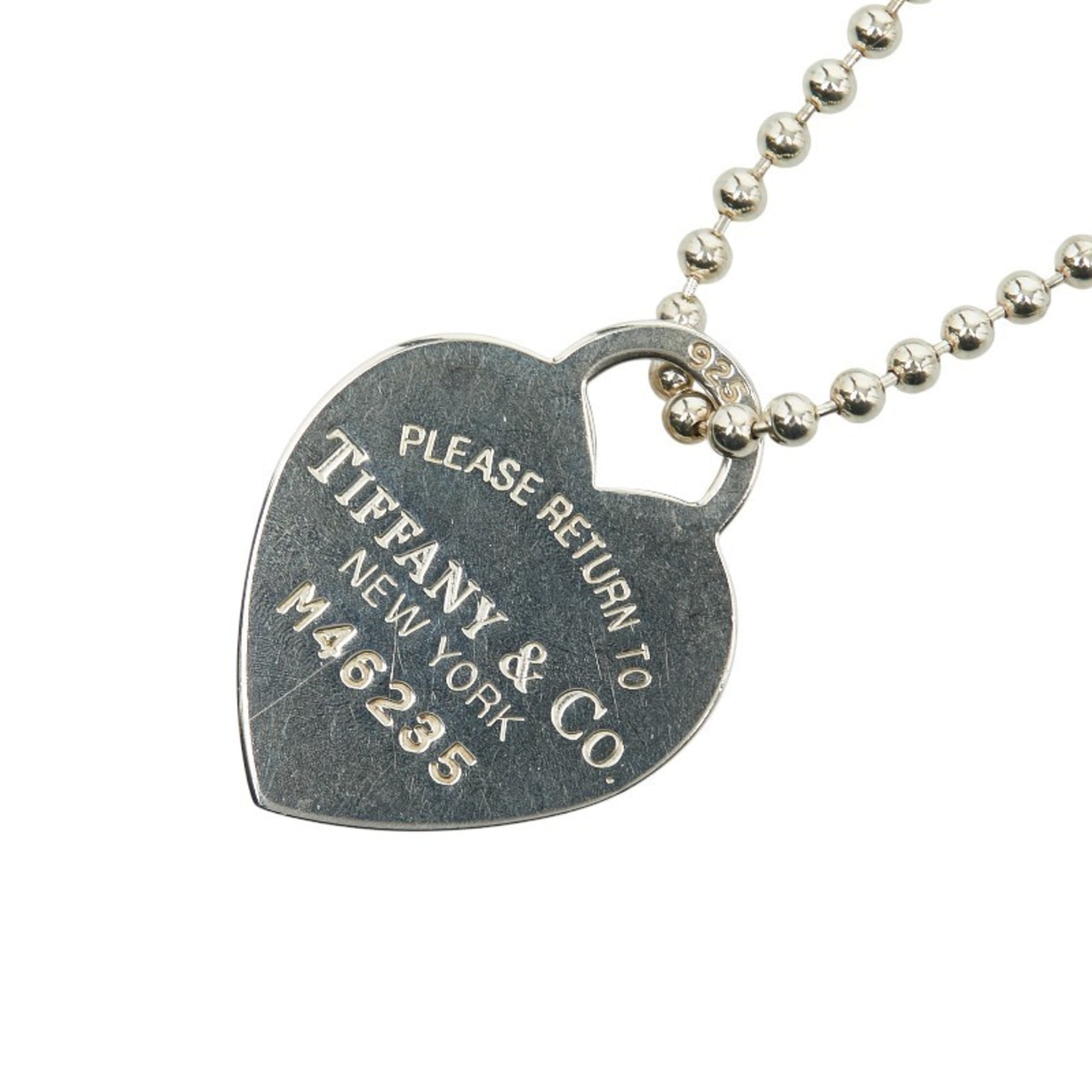 Pre-Owned Tiffany & Co. Return to Heart Tag Long Necklace in 925 Sterling Silver for... (Good)