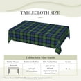 thumbnail image 6 of Rectangle Table Cloth, Scottish Clan Campbell Argyll Ancient Tartan Plaid Resistant Washable Tablecloth Decorative Table Cover for Dining, Indoor and Outdoor, 6 of 6