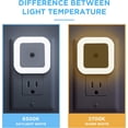 thumbnail image 6 of 6-Pack LED Night Light Lamp with Smart Sensing, Auto Dusk to Dawn Sensor, Daylight White, 0.5W Plug-in Wall Nightlight, 6 of 6
