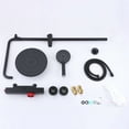 thumbnail image 4 of Slide Bar Wall Mounted Shower Faucet Set, Exposed Shower Combo Set with Rough-in Valve, 4 of 5