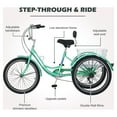 thumbnail image 6 of Lilypelle 24"/26" Adult Tricycle 3 Wheel Trike Low Stand-over Frame Bike with Shimano Derailleur,Large Rear Basket,Double Wall Rims, 6 of 12