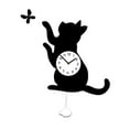 thumbnail image 2 of Wall Decoration Cat Pendulum Clock Acrylic Silent Movement for Child Bedroom Living Area, 2 of 9