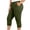 Green, variant on Besolor Womens Plus Size Capris with Pockets High Elastic Waist Cinch Bottom Pants Casual Athletic Workout Capri Trousers