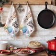 thumbnail image 6 of Happy Easter Kitchen Towels Set of 3, Spring Watercolor Bunny Eggs Flowers Absorbent Dish Towels for Kitchen, Microfiber Hand Towel, Quick Drying Tea Towel for Cleaning Decorative Dishcloths, 6 of 7