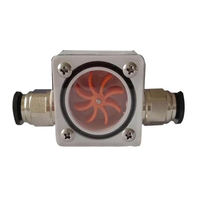 Indicador de flujo de agua Conexión rápida Estable Fácil instalación Medidor de flujo enfriado por agua para grabar accesorios para computadora Typea 8 mm