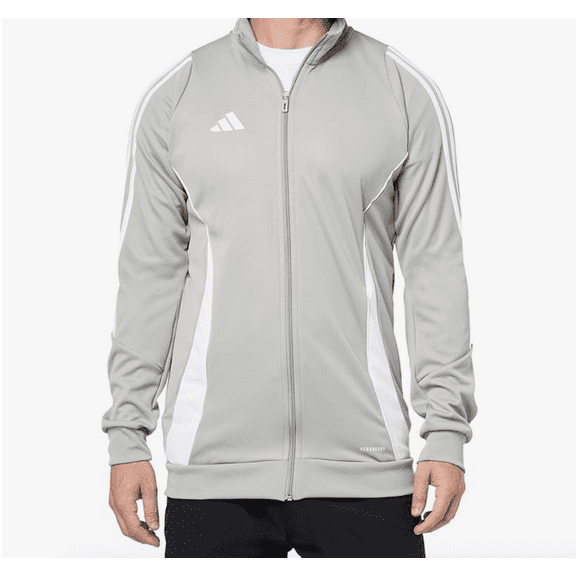 adidas Men's Tiro 24 Training Jacket  Team Grey/White Size Medium