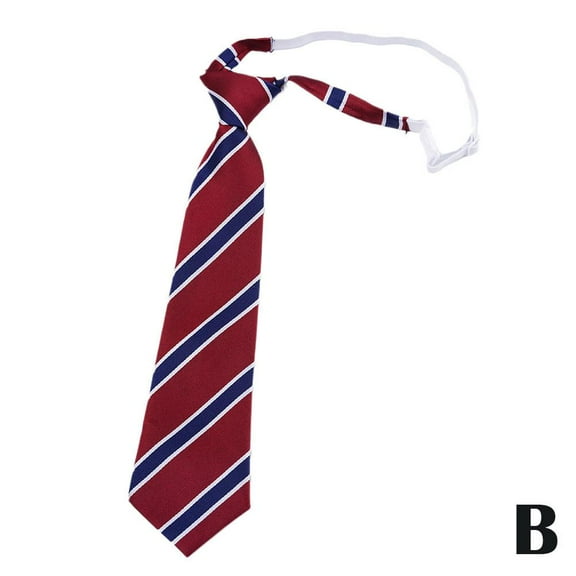 Stripe Necktie Free-tieing Necktie Students Boys and Girls L3G5