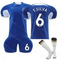 thumbnail image 1 of 2324 New Chelsea Home Blue Football Jersey #6 T.SILVA Copy Player Name Jersey, 1 of 2