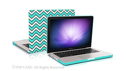 Hot Blue Chevron with Black Outline Hard Case for Macbook PRO 15" A1286 