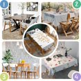 thumbnail image 4 of Thanksgiving Day Table Cover Wrinkle Resistant Washable Tablecolths Table Covers Happy Fall Pumpkin Table Cover for Party Picnic Dinner Decor Rectangle,60x84inch, 4 of 5
