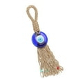 thumbnail image 2 of Colgante azul con borla trenzada: proteja su espacio con este exclusivo amuleto de ojo turco para decoración del hogar o la oficina, 2 of 8