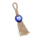 thumbnail image 2 of Colgante azul con borla trenzada: proteja su espacio con este exclusivo amuleto de ojo turco para decoración del hogar o la oficina, 2 of 5