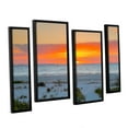 thumbnail image 2 of ArtWall Steve Ainsworth "Sanibel Sunrise IV" 4-Piece Floater Framed Canvas Staggered Set, 2 of 2