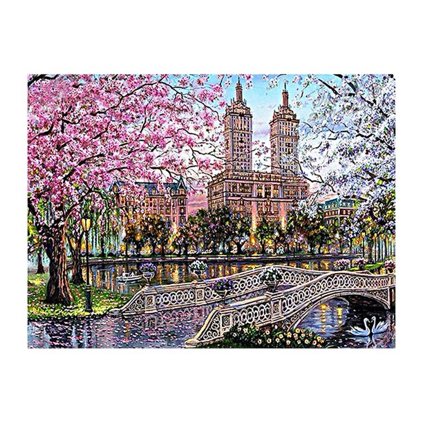 Taladro diamante pintura (DE0073) paisaje 5D bordado completo DIY artesanía punto de cruz 30x40cm FLhrweasw Nuevo