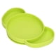 thumbnail image 1 of Las Placas De Succión Para Bebés Evitan Que Se Resbalen Las Placas Divididas Para Niños De Silicona De Colores Brillantes Para Niños Pequeños EOTVIA Verde, 1 of 8