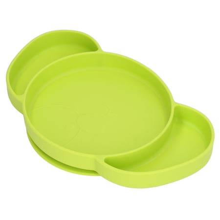 

Baby Suction Plates Cute Kids Divided Plates For Toddlers Green